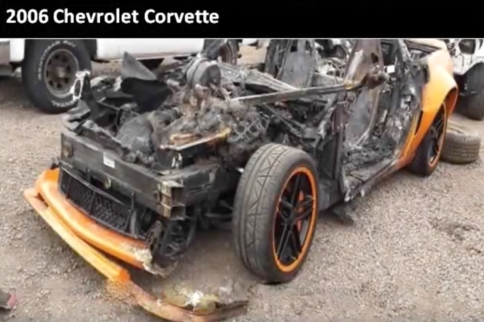 Wrecked Vette Wednesday: "Call to Schedule Your Test Drive Today!"