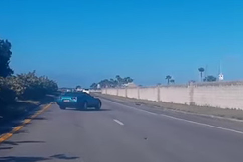 Video: Corvette Driver Loses It on the Freeway—Then Saves It