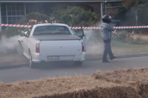 Video: Nasty Holden Commodore Ute Crash At Longford Revival Festival